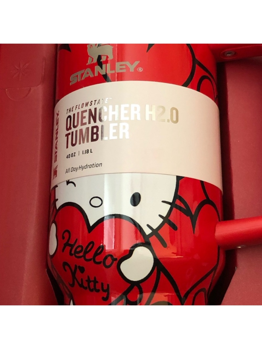 Stanley LoveShackFancy Hello
Kitty Heart Tumbler 40 0z